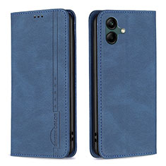 Leather Case Stands Flip Cover Holder B15F for Samsung Galaxy A04E Blue