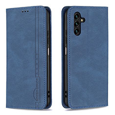 Leather Case Stands Flip Cover Holder B15F for Samsung Galaxy A04s Blue