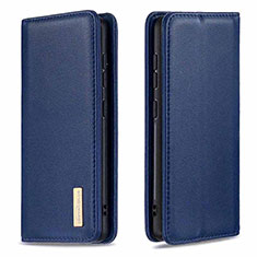 Leather Case Stands Flip Cover Holder B17F for Samsung Galaxy A51 5G Blue