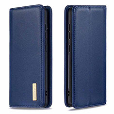 Leather Case Stands Flip Cover Holder B17F for Samsung Galaxy Note 20 5G Blue