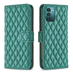 Leather Case Stands Flip Cover Holder B20F for Nokia G11 Green