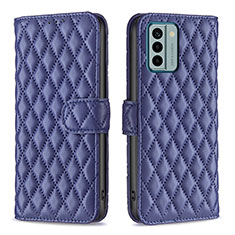 Leather Case Stands Flip Cover Holder B20F for Nokia G22 Blue