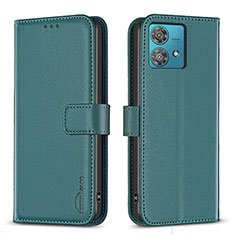 Leather Case Stands Flip Cover Holder B22F for Motorola Moto Edge 40 Neo 5G Green