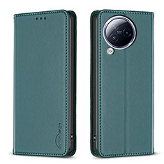 Leather Case Stands Flip Cover Holder B22F for Xiaomi Civi 3 5G Green