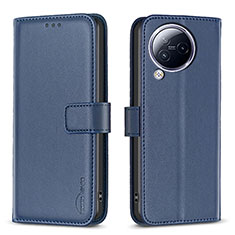 Leather Case Stands Flip Cover Holder B23F for Xiaomi Civi 3 5G Blue