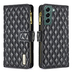 Leather Case Stands Flip Cover Holder BF1 for Samsung Galaxy S24 5G Black