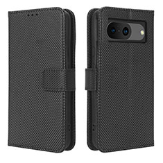 Leather Case Stands Flip Cover Holder BY1 for Google Pixel 8 5G Black