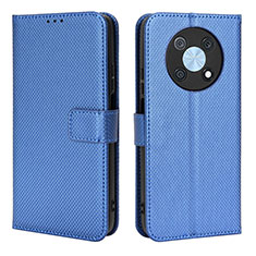 Leather Case Stands Flip Cover Holder BY1 for Huawei Enjoy 50 Pro Blue