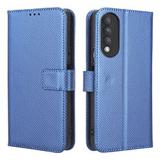 Leather Case Stands Flip Cover Holder BY1 for Huawei Nova 10z Blue