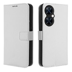 Leather Case Stands Flip Cover Holder BY1 for Huawei Nova 11i White