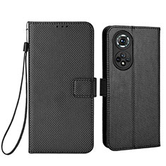 Leather Case Stands Flip Cover Holder BY1 for Huawei Nova 9 Pro Black