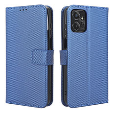 Leather Case Stands Flip Cover Holder BY1 for Motorola Moto G Power 5G (2023) Blue