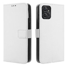 Leather Case Stands Flip Cover Holder BY1 for Motorola Moto G Power 5G (2023) White