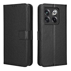 Leather Case Stands Flip Cover Holder BY1 for OnePlus Ace Pro 5G Black