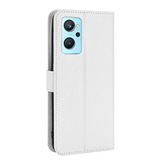 Leather Case Stands Flip Cover Holder BY1 for Oppo K10 4G White
