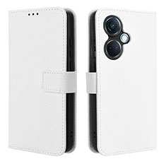 Leather Case Stands Flip Cover Holder BY1 for Oppo K11 5G White