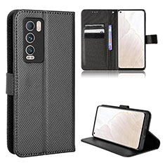 Leather Case Stands Flip Cover Holder BY1 for Realme GT Master Explorer 5G Black