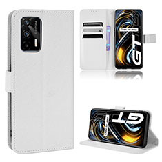 Leather Case Stands Flip Cover Holder BY1 for Realme GT Neo 5G White