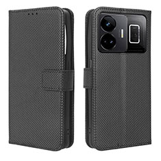 Leather Case Stands Flip Cover Holder BY1 for Realme GT Neo5 5G Black