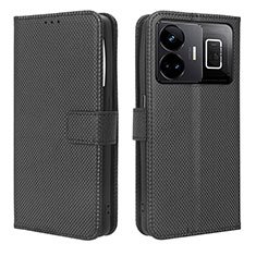 Leather Case Stands Flip Cover Holder BY1 for Realme GT Neo6 5G Black