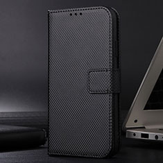 Leather Case Stands Flip Cover Holder BY1 for Samsung Galaxy F23 5G Black