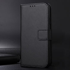 Leather Case Stands Flip Cover Holder BY1 for Sharp Aquos R6 Black