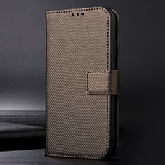 Leather Case Stands Flip Cover Holder BY1 for Sharp Aquos Zero6 Brown