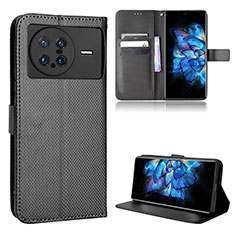 Leather Case Stands Flip Cover Holder BY1 for Vivo X Note Black