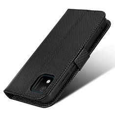 Leather Case Stands Flip Cover Holder BY1 for Wiko Y52 Black