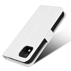 Leather Case Stands Flip Cover Holder BY1 for Wiko Y52 White