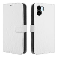 Leather Case Stands Flip Cover Holder BY1 for Xiaomi Poco C50 White