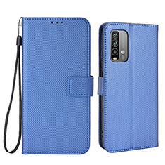 Leather Case Stands Flip Cover Holder BY1 for Xiaomi Redmi 9 Power Blue