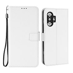 Leather Case Stands Flip Cover Holder BY1 for Xiaomi Redmi K40 Gaming 5G White