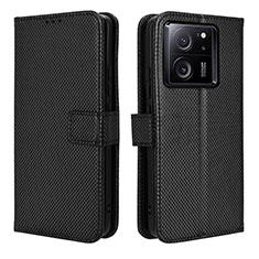 Leather Case Stands Flip Cover Holder BY1 for Xiaomi Redmi K60 Ultra 5G Black