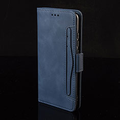 Leather Case Stands Flip Cover Holder BY2 for Realme C12 Blue