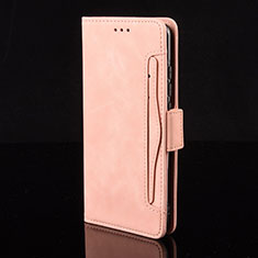 Leather Case Stands Flip Cover Holder BY2 for Realme C30 Pink