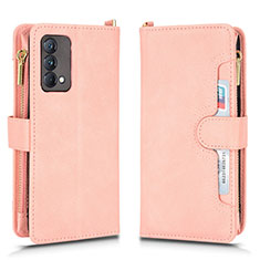 Leather Case Stands Flip Cover Holder BY2 for Realme GT Master 5G Rose Gold