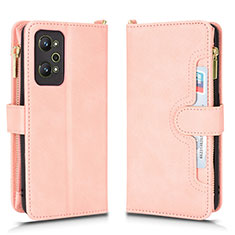 Leather Case Stands Flip Cover Holder BY2 for Realme GT Neo2 5G Rose Gold