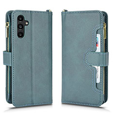 Leather Case Stands Flip Cover Holder BY2 for Samsung Galaxy A04s Green