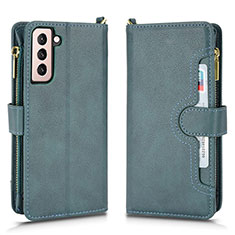 Leather Case Stands Flip Cover Holder BY2 for Samsung Galaxy S23 5G Green