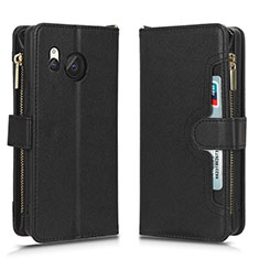 Leather Case Stands Flip Cover Holder BY2 for Sharp Aquos R8s Black