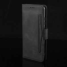 Leather Case Stands Flip Cover Holder BY2 for Xiaomi Redmi 9T 4G Black