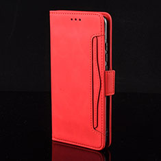 Leather Case Stands Flip Cover Holder BY2 for Xiaomi Redmi 9T 4G Red