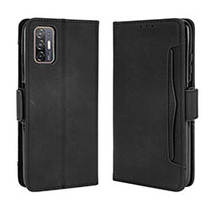 Leather Case Stands Flip Cover Holder BY3 for HTC Desire 21 Pro 5G Black