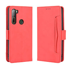 Leather Case Stands Flip Cover Holder BY3 for HTC U20 5G Red