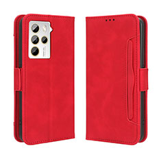 Leather Case Stands Flip Cover Holder BY3 for HTC U23 5G Red