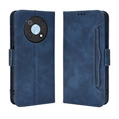 Leather Case Stands Flip Cover Holder BY3 for Huawei Enjoy 50 Pro Blue