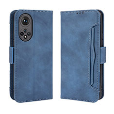 Leather Case Stands Flip Cover Holder BY3 for Huawei Honor 50 5G Blue