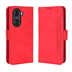 Leather Case Stands Flip Cover Holder BY3 for Huawei Honor 60 5G Red