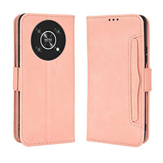 Leather Case Stands Flip Cover Holder BY3 for Huawei Honor Magic4 Lite 5G Pink